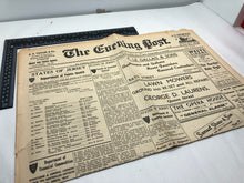 Load image into Gallery viewer, Original WW2 British Newspaper Channel Islands Occupation Jersey - July 1943
