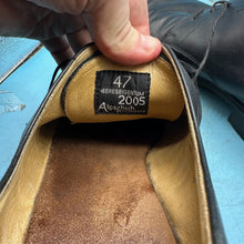 Lade das Bild in den Galerie-Viewer, Austrian Army Black Leather Officers Dress Shoes - Size EU 47 - UK 12 - US 12.5 - The Militaria Shop

