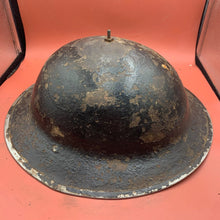 Load image into Gallery viewer, Original WW2 Mk2 British Army Brodie Combat Helmet &amp; Liner Set
