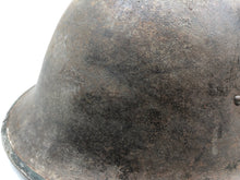 Load image into Gallery viewer, Original WW2 British / Canadian Army Combat Helmet Mk3
