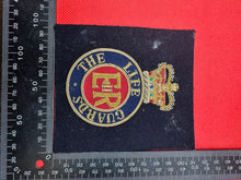 Load image into Gallery viewer, British Army Bullion Embroidered Blazer Badge - The Life Guards - Queen&#39;s Crown
