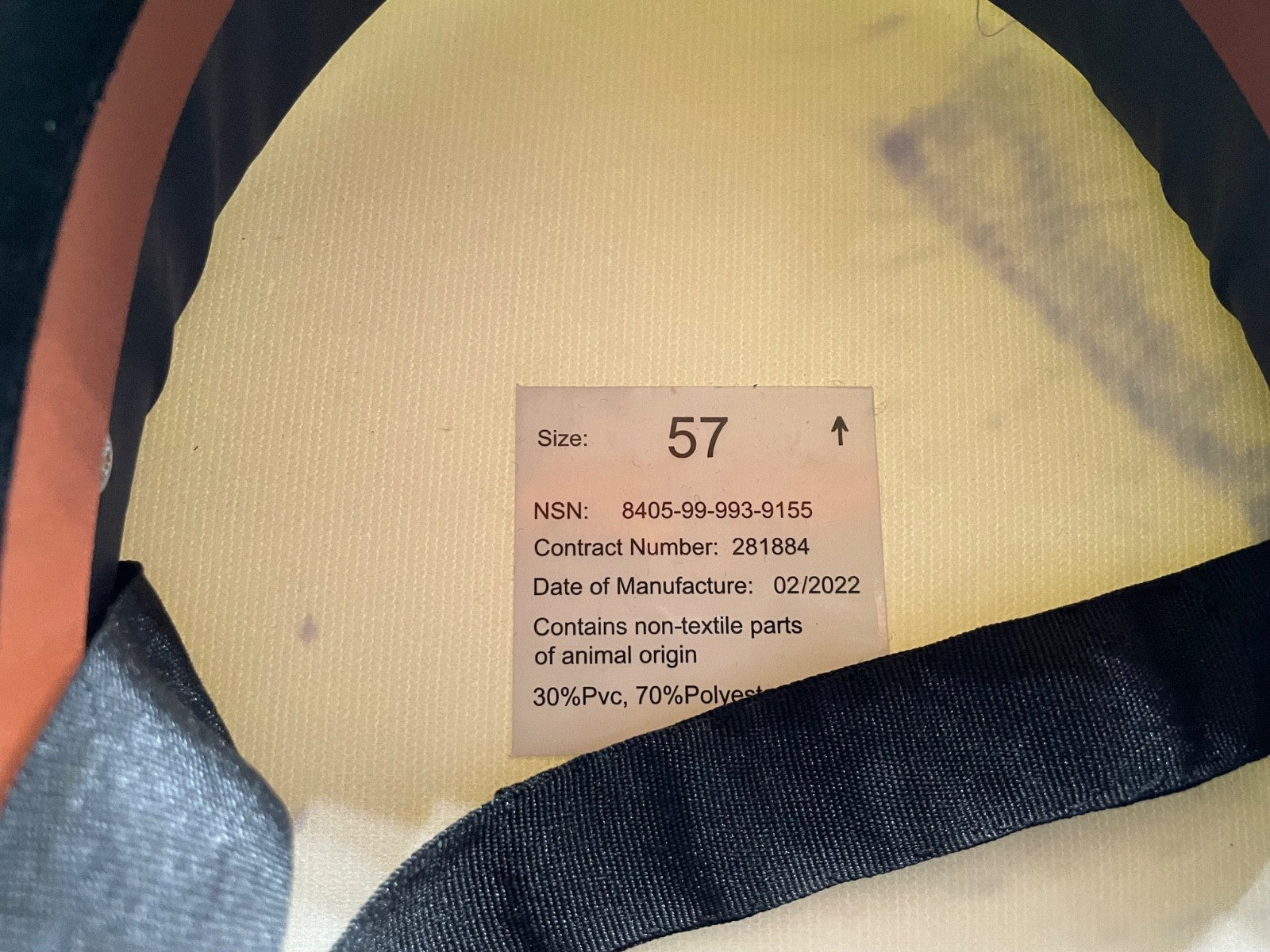 Original British Royal Navy Ratings Cap - Size 57cm - The Militaria Shop