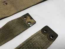 Load image into Gallery viewer, Original WW2 British Army 37 Pattern Canvass L Straps Set
