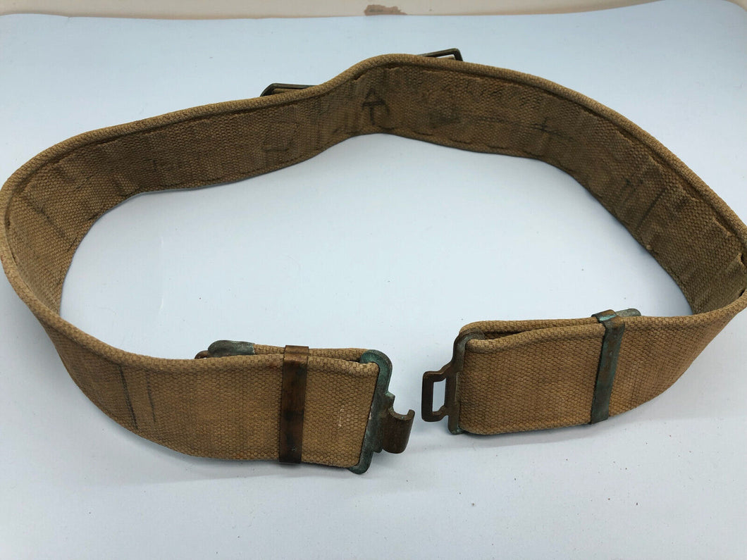 Original British Army 37 Pattern Webbing Belt - Size Normal 36