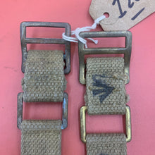 Charger l&#39;image dans la galerie, Original WW2 British Army 37 Pattern Webbing Brace Adaptors Pair
