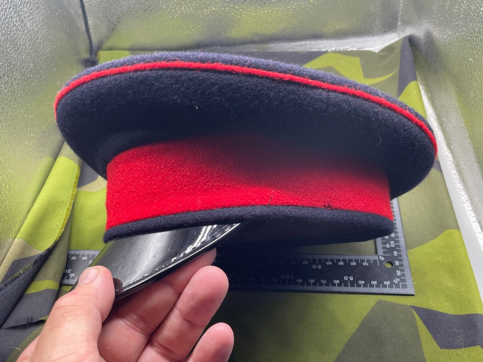 Genuine British Army Adjutant General's Corps Peaked Dress Cap - Size 55cm - The Militaria Shop