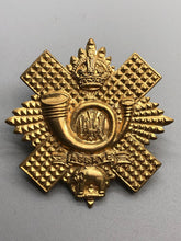 Load image into Gallery viewer, Original WW2 British Army Highland Light Infantry HLI Scottish Cap Badge
