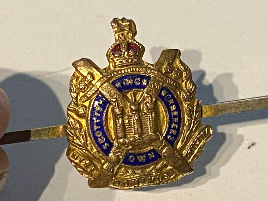 Original WW1 /WW2 British Army - King's Own Scottish Borderers Sweetheart Brooch