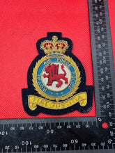 Load image into Gallery viewer, British RAF Royal Air Force Police Bullion Embroidered Blazer Badge
