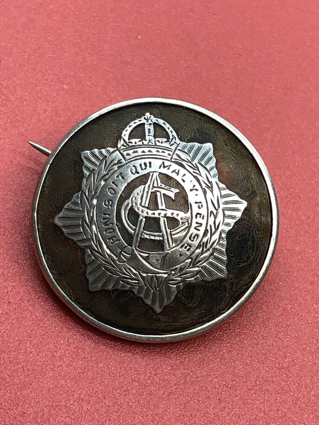 Original WW1 British Army Service Corps ASC Hallmarked Silver Sweetheart Brooch