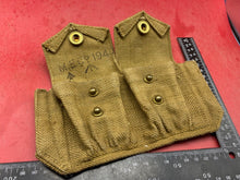 Charger l&#39;image dans la galerie, Origiinal British Army 1940 Dated Belt Patrol Pouch - M.E. Co Maker Marked
