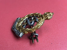 Load image into Gallery viewer, Original WW2 British Army Officers Collar Badge - RAMC Royal Army Medical Corps
