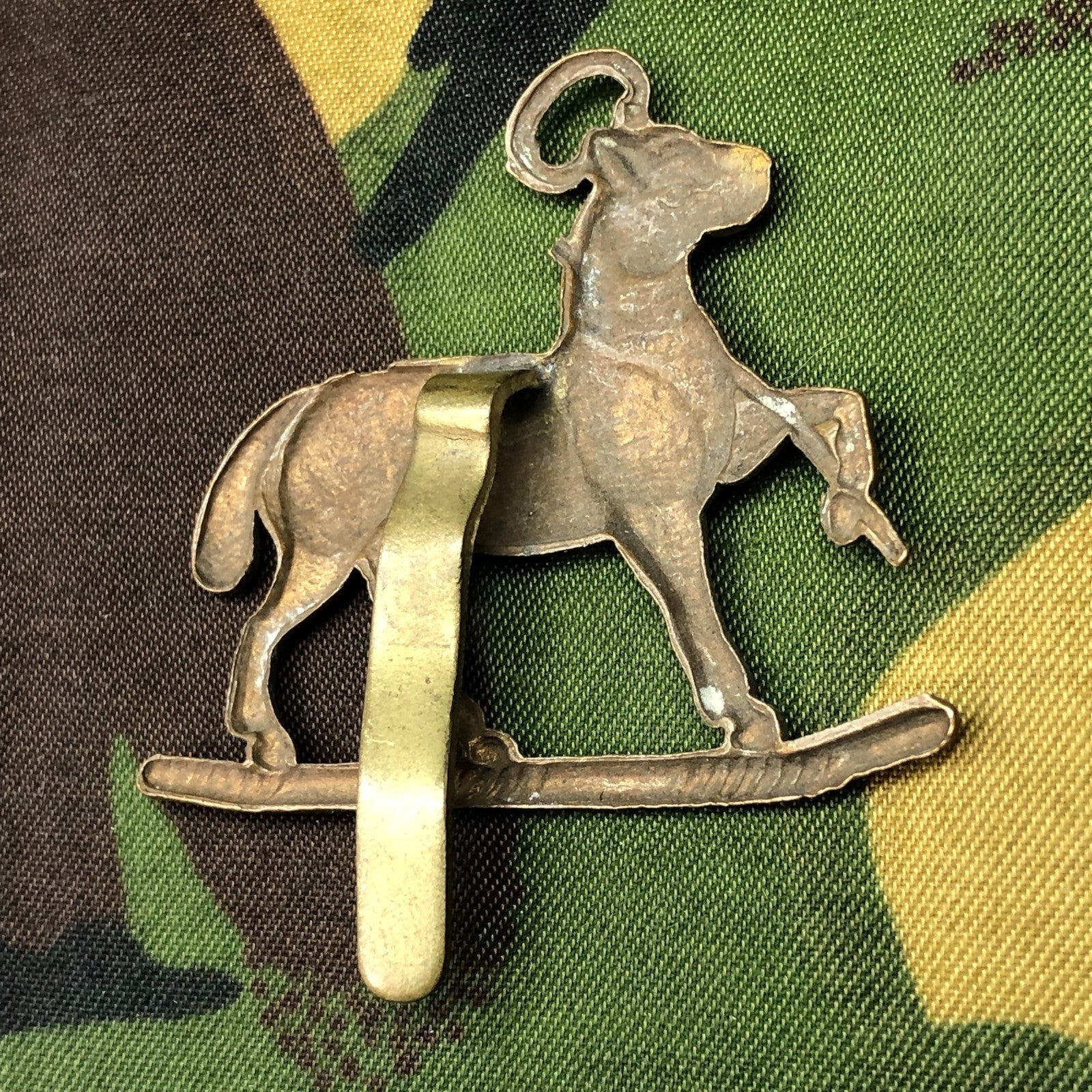 Original British Army Cap Badge - Queen's Royal Regiment (West Surrey) - The Militaria Shop