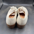 Genuine British Army Summer White Dress Shoes - Size 210 - Approx UK 2.5 - The Militaria Shop