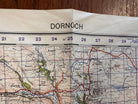 Original WW2 British Army GSGS Map of Scotland - Dornoch - The Militaria Shop