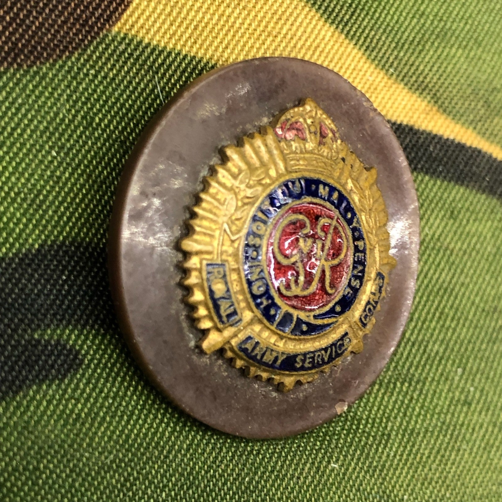 Original WW2 British Army Regimental Sweetheart Brooch Badge - RASC - The Militaria Shop
