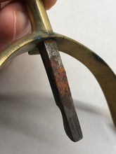 Load image into Gallery viewer, Original Pair of WW1/WW2 British Army Officers Brass Horse Riding Spurs
