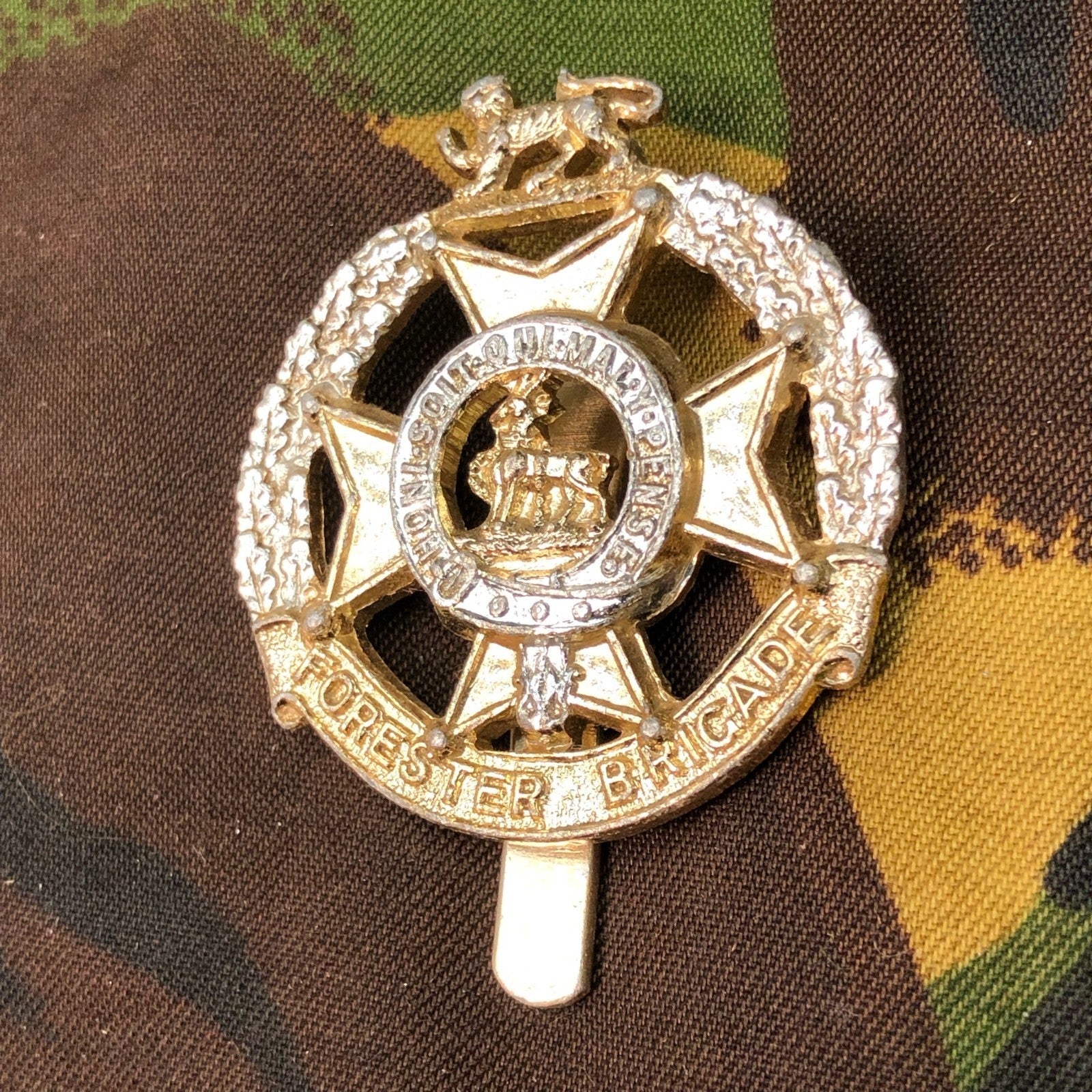 Original British Staybrite Army Cap - Forester Brigade - The Militaria Shop
