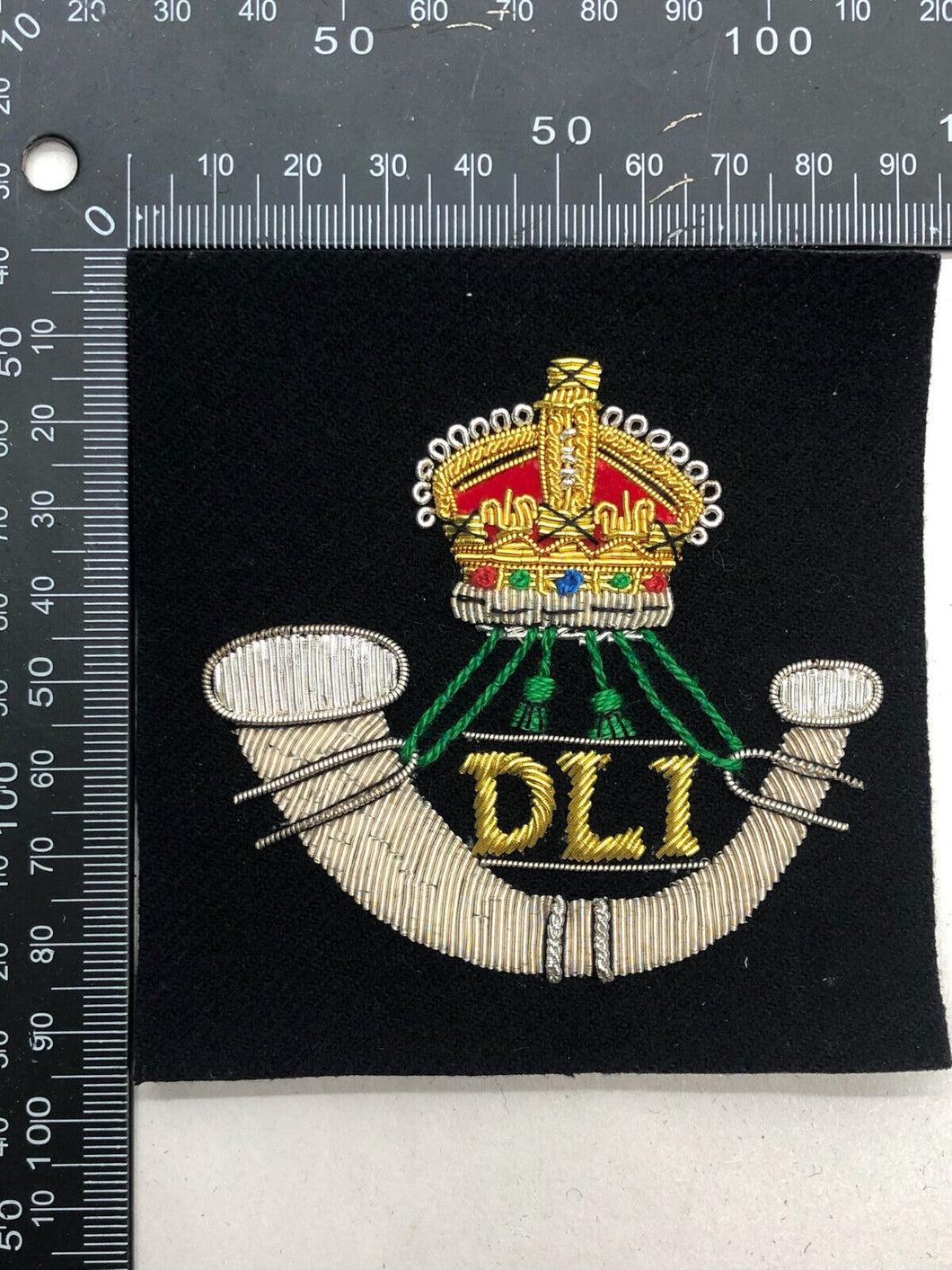 British Army Bullion Embroidered Blazer Badge - Durham Light Infantry