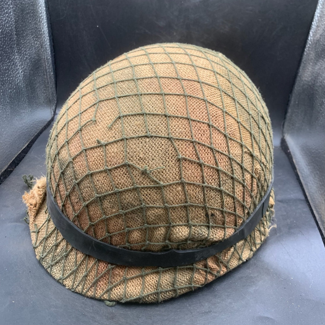 Genuine Dutch Army M53 Euroclone of US M1 Camouflaged Helmet & Liner Set - The Militaria Shop