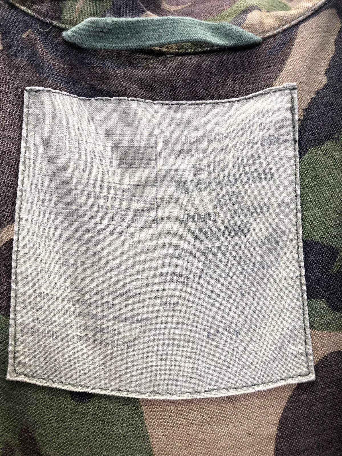 Vintage British Army Surplus Camouflaged Combat DPM Jacket - Size 180/96 - The Militaria Shop