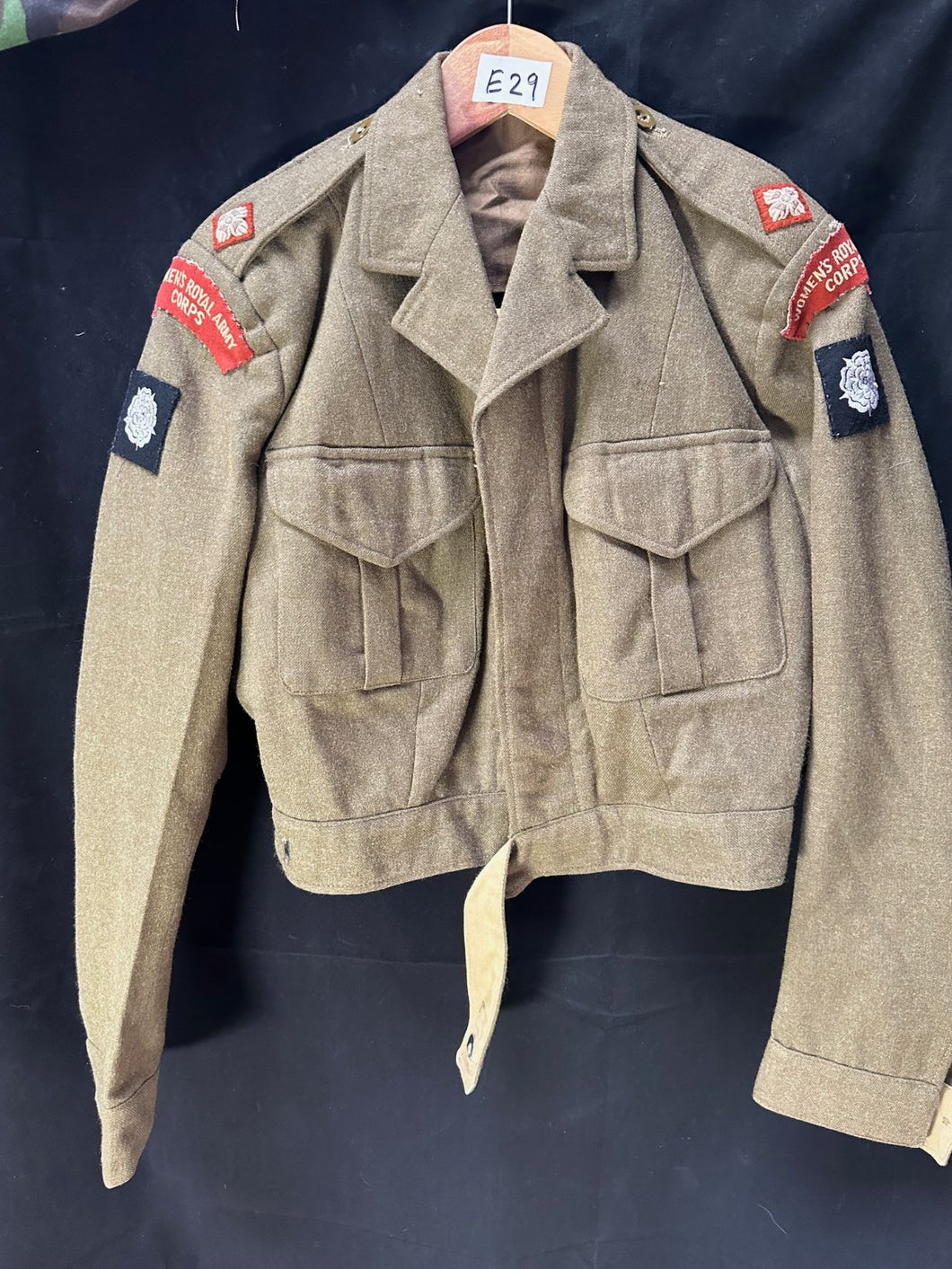 Original British Army W.R.A.C Pattern Battledress Jacket - East West Riding - The Militaria Shop