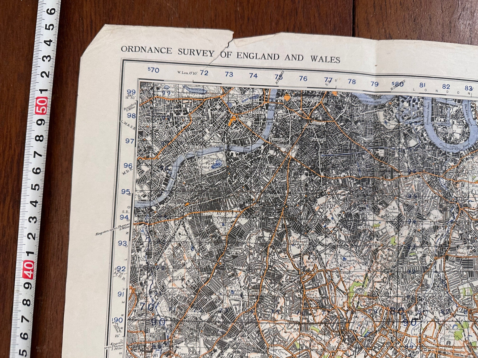 Original WW2 British Army GSGS OS Map of England - N.E London & Sevenoaks - The Militaria Shop