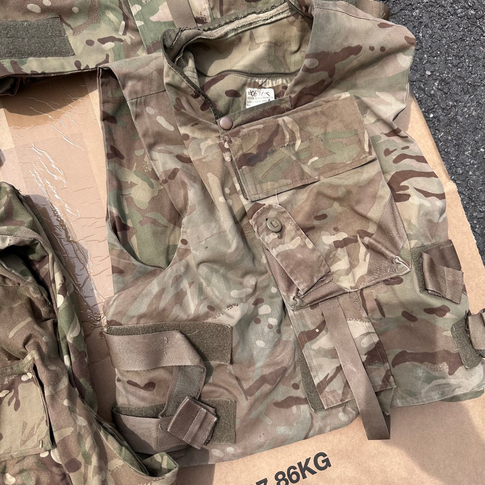 Genuine British Army ECBA / IS MTP Body Armour Cover Vest - Size 170/112 - The Militaria Shop