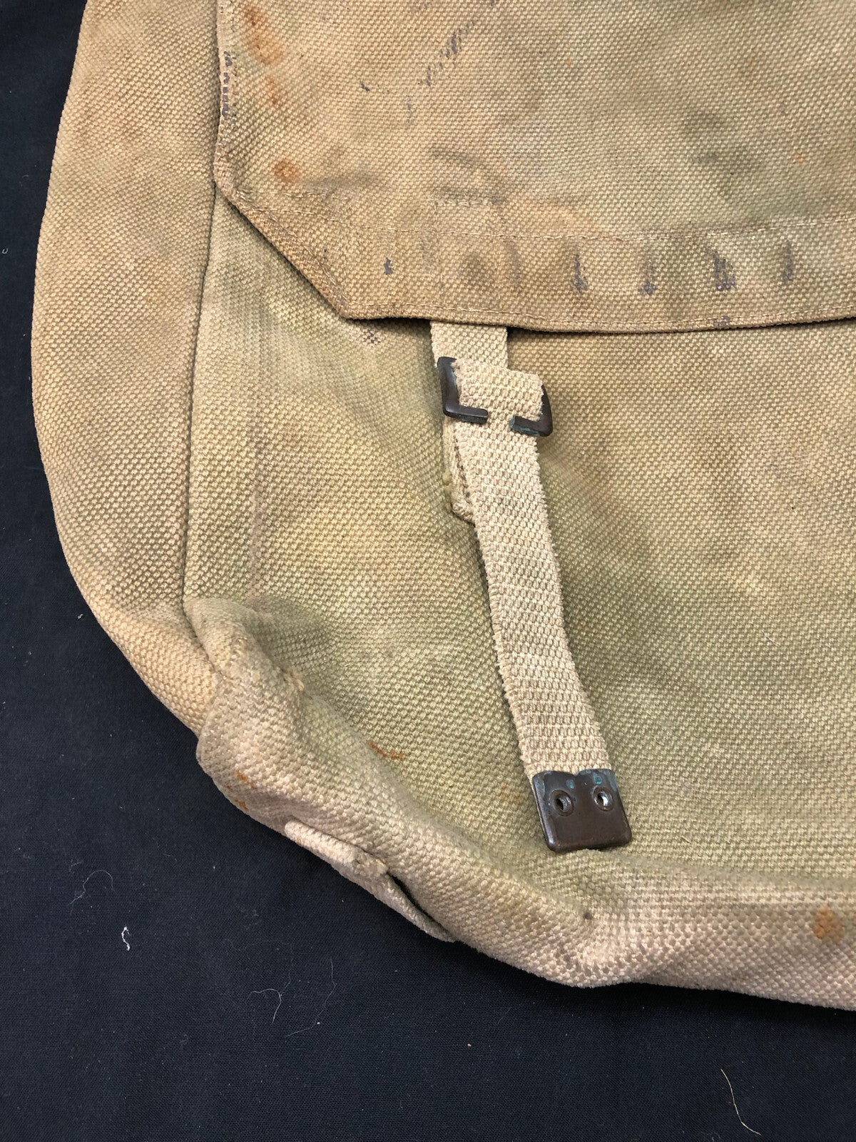 Original WW2 British Army 37 Pattern Large Pack & Strap - 1940 Dated - The Militaria Shop