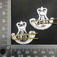 Charger l&#39;image dans la galerie, Original British Collar Badge Pair - Durham Light Infantry - The Militaria Shop
