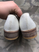 Genuine British Army Women's White Summer Shoes - WW2 Pattern - Size UK 3 M - The Militaria Shop