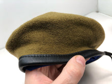 Charger l&#39;image dans la galerie, Genuine British Army Khaki Guards Regimental Beret Hat - Size 57cm
