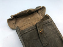 Charger l&#39;image dans la galerie, Original WW2 British RAF 37 Pattern Webbing Bren / Universal Pouch Wartime Dated
