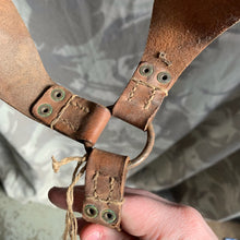 Load image into Gallery viewer, Original WW1 / WW2 French Army Leather Y Straps - 1945 Dated
