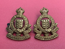 Load image into Gallery viewer, Original British Army RAOC Royal Army Ordnance Corps Collar Badge Pair
