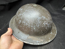 Load image into Gallery viewer, Original WW2 British Civil Defence Home Front Mk2 Brodie Helmet - S.L.P
