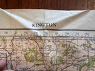 Original WW2 British Army OS Map of Great Britain - Kington - The Militaria Shop
