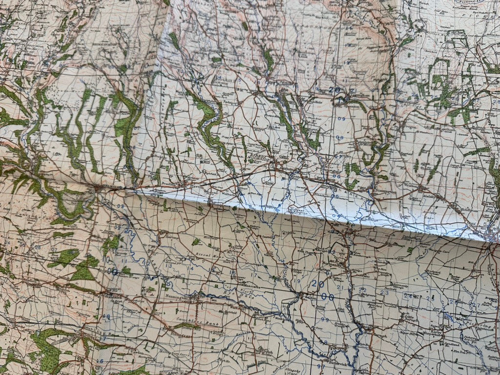 Original WW2 British Army GSGS Os Map of Great Britain - Pickering & Thirsk - The Militaria Shop