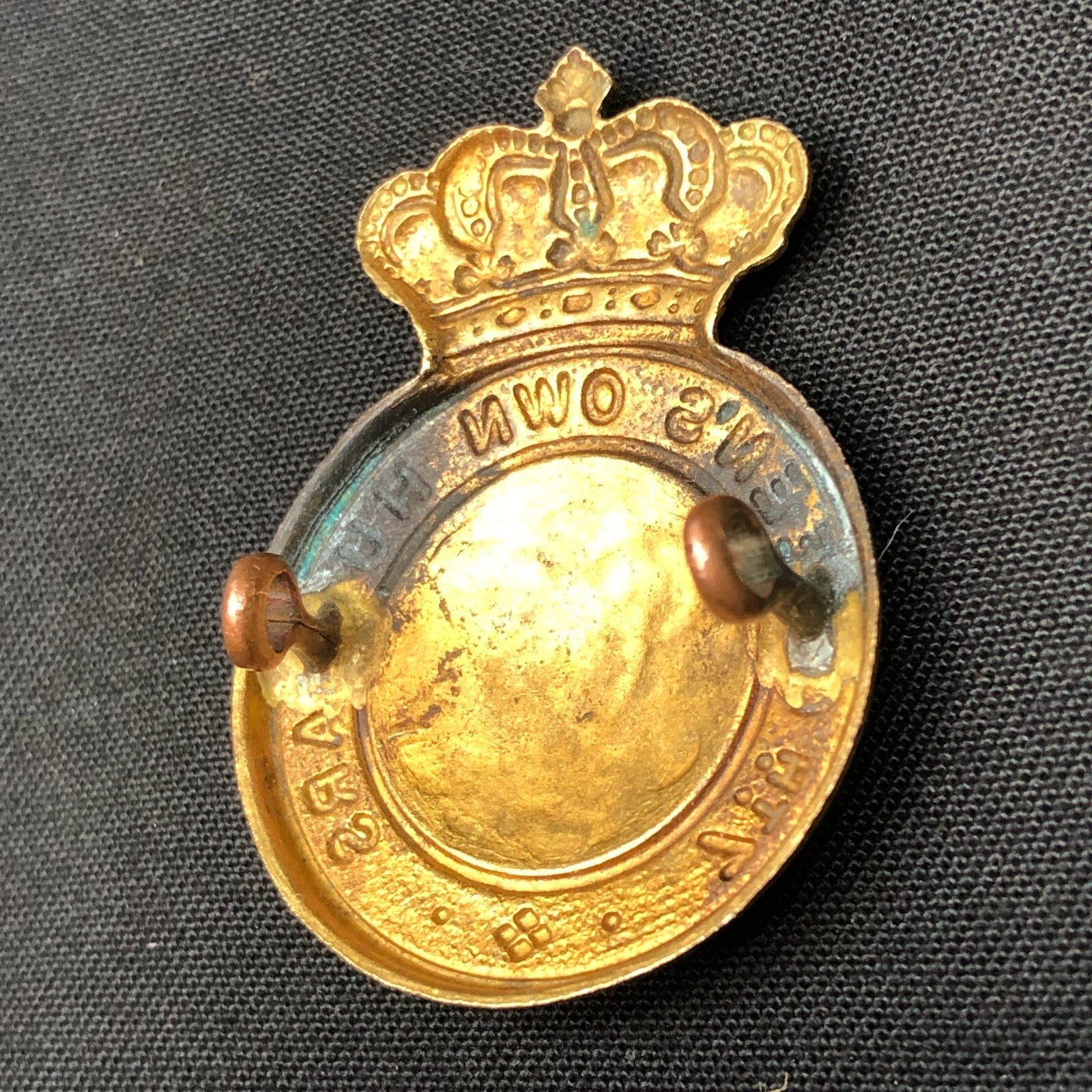 Original WW2 British Army Cap Badge - 7th Queens Own Hussars - The Militaria Shop