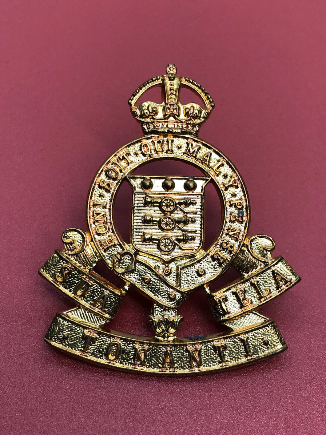 British Army Regimental Cap Badge - Royal Army Ordnance Corps RAOC