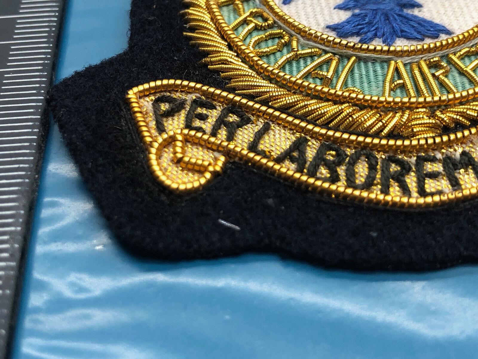 British RAF Bullion Embroidered Blazer Badge - Royal Air Force Flying Training - The Militaria Shop