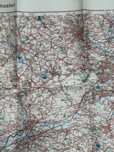 Load image into Gallery viewer, Original WW2 German Army Map of UK - Manchester / Liverpool / North West England
