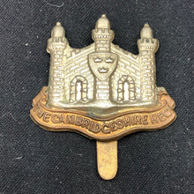 Load image into Gallery viewer, Original WW2 British Army Cap Badge - Cambridgeshire Regiment - The Militaria Shop
