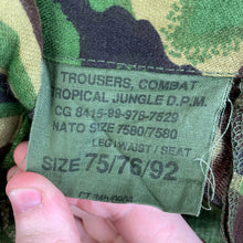 Load image into Gallery viewer, Original British Army Jungle DPM Camouflaged Combat Trousers - 75/76/92
