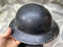 Lade das Bild in den Galerie-Viewer, Original WW2 British Home Front Civil Defence Complete Early Mk2 Brodie Helmet
