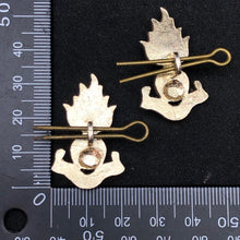 Load image into Gallery viewer, Original British Collar Badge Pair - Royal Engineers - The Militaria Shop

