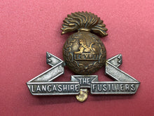 Load image into Gallery viewer, Original British Army The Lancashire Fusiliers Cap Badge
