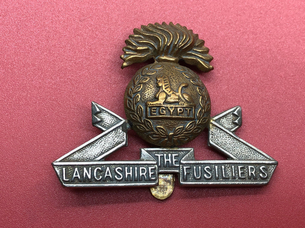 Original British Army The Lancashire Fusiliers Cap Badge