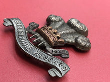 Load image into Gallery viewer, Original WW1 British Army Denbighshire Hussars Cap Badge
