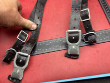 Load image into Gallery viewer, Original Post WW2 German Army Y-Straps in Leather with Metal Fittings
